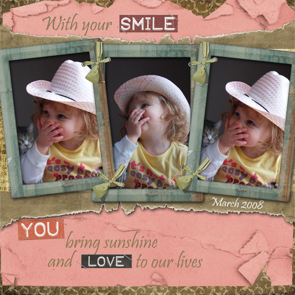 with your smile,