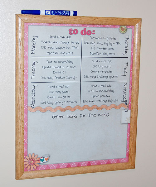 Work To Do List