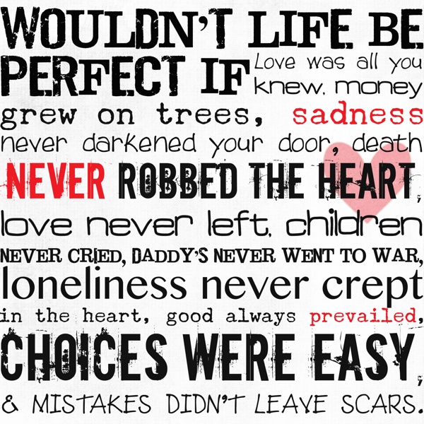 Wouldn't Life Be Perfect If...