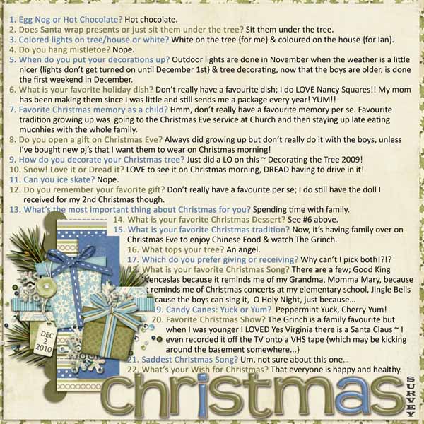 xmas survey (2010)