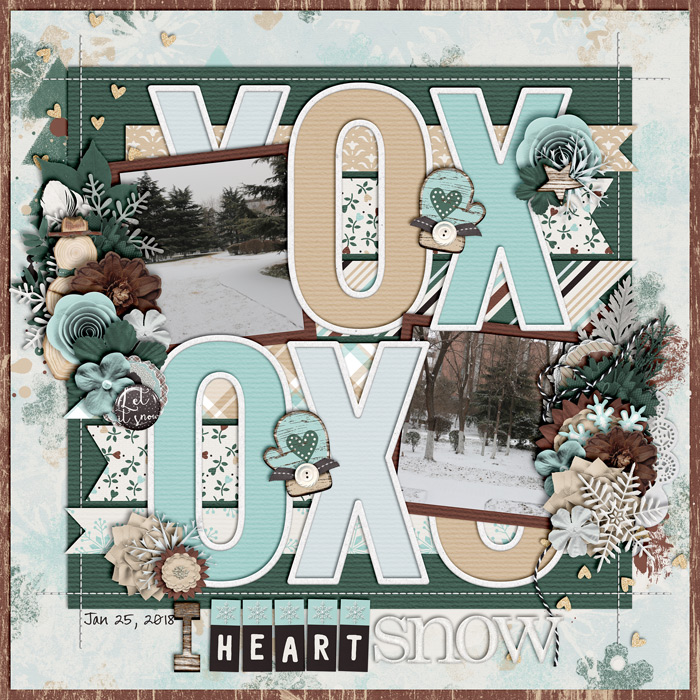 XOXO I Heart Snow