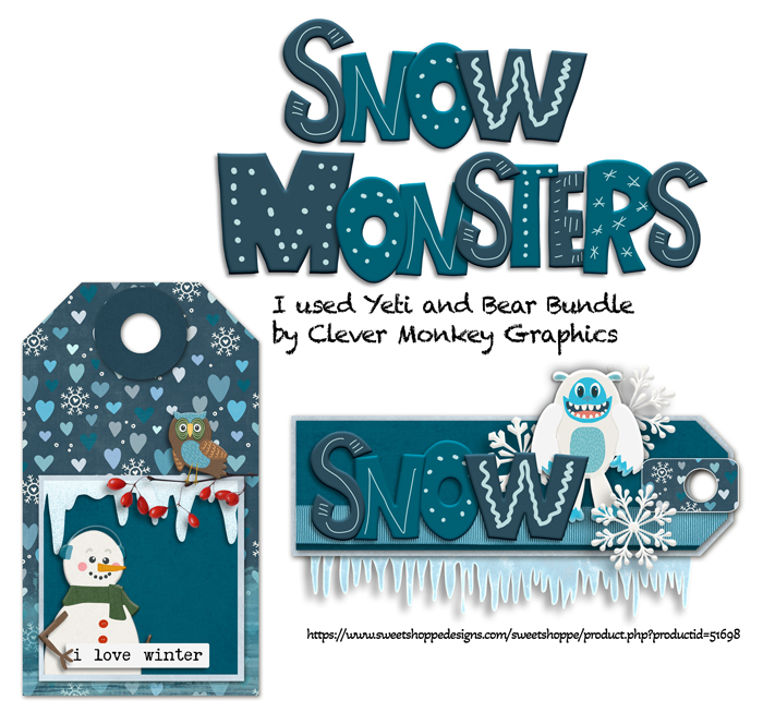 Yeti and Bear Bundle by Clever Monkey Graphics