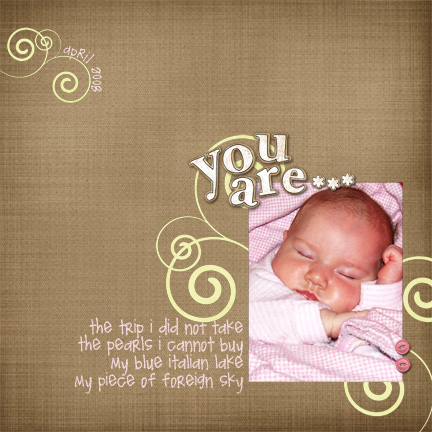 you are ...