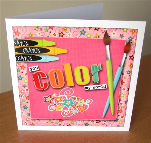 You Color My World card