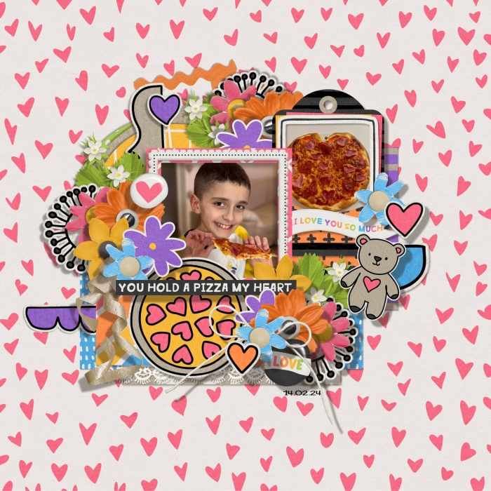 You hold a pizza my heart