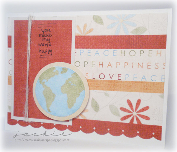 You Make My World Happy Card