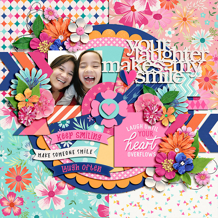 Your laughter...