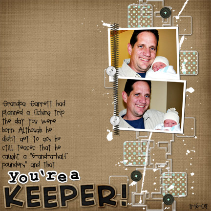 you're a keeper