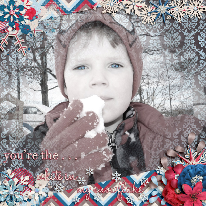 You're the white in my snowflake