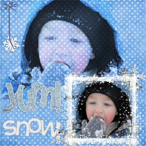 Yum! Snow!
