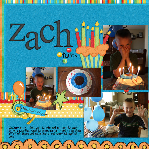 Zach is 7...