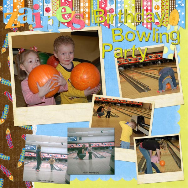 Zaine's Birthday Bowling Party