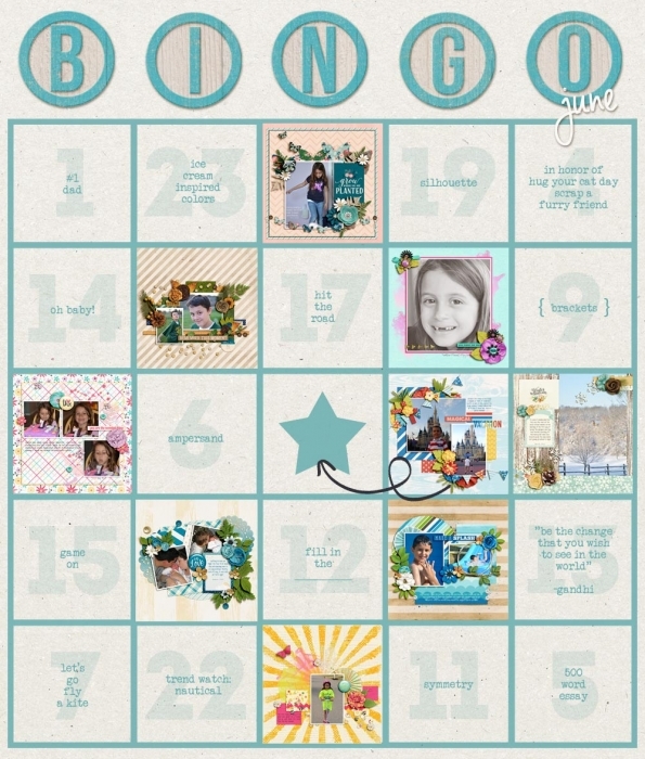 June Challenge Bingo Card